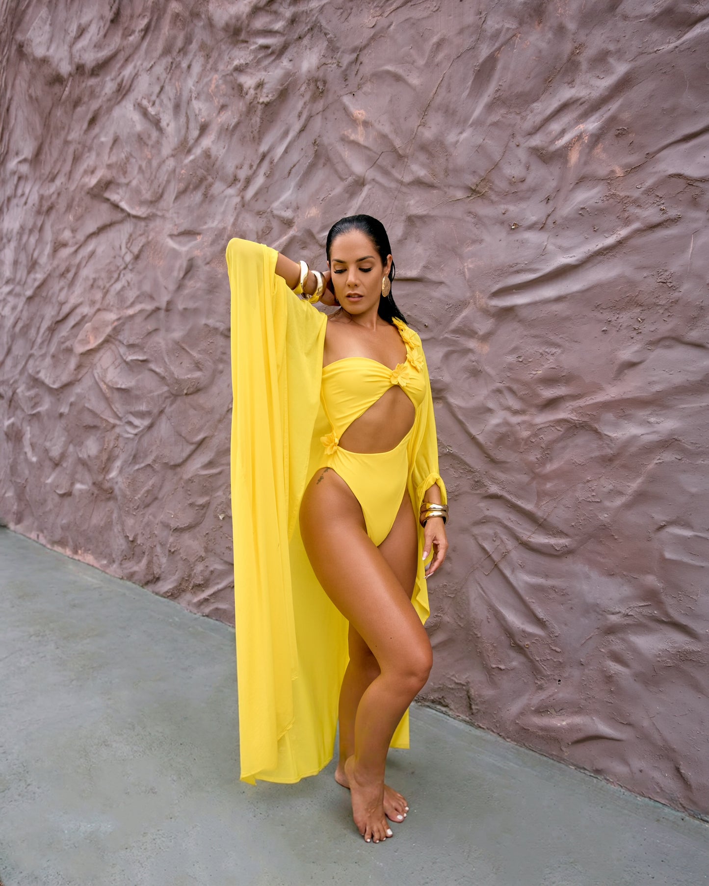 ELAINE COVER UP - YELLOW