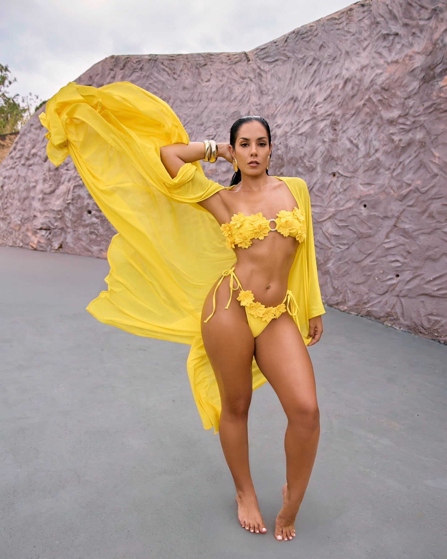 ELAINE COVER UP - YELLOW